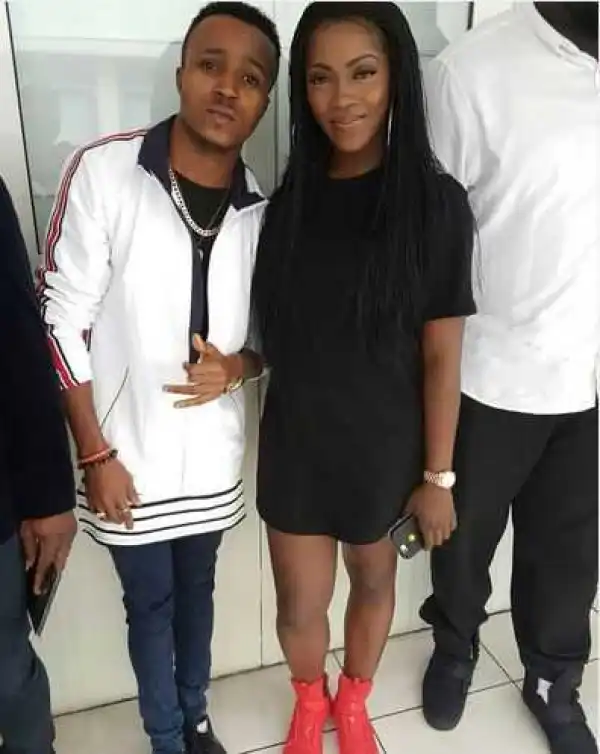 Something Cooking? Humblesmith Strikes A Pose With Tiwa Savage